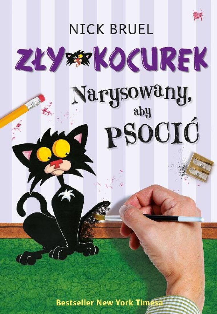 Zły Kocurek. Narysowany aby psocić