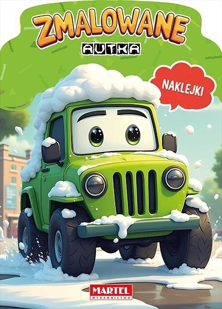 Zmalowane autka z naklejkami