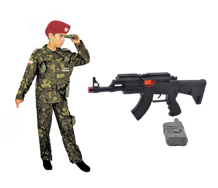 Żołnierz, strój dla dzieci, 146/152