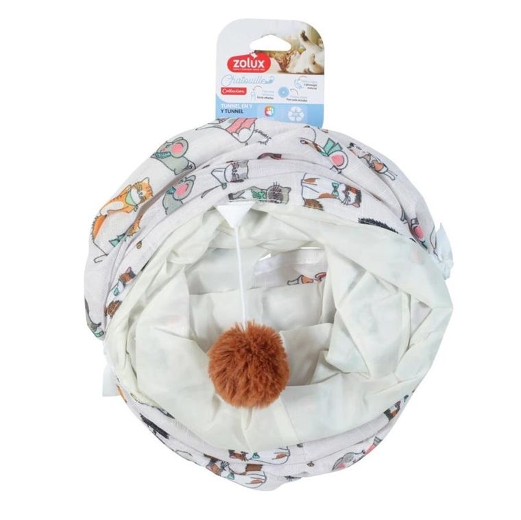 Zolux, Chatouille, zabawka dla kota tunel, koty i myszy, 40-29-7 cm