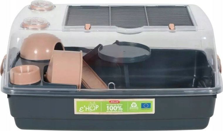 Zolux, klatka Ehop dla chomika, 55 cm, różowy