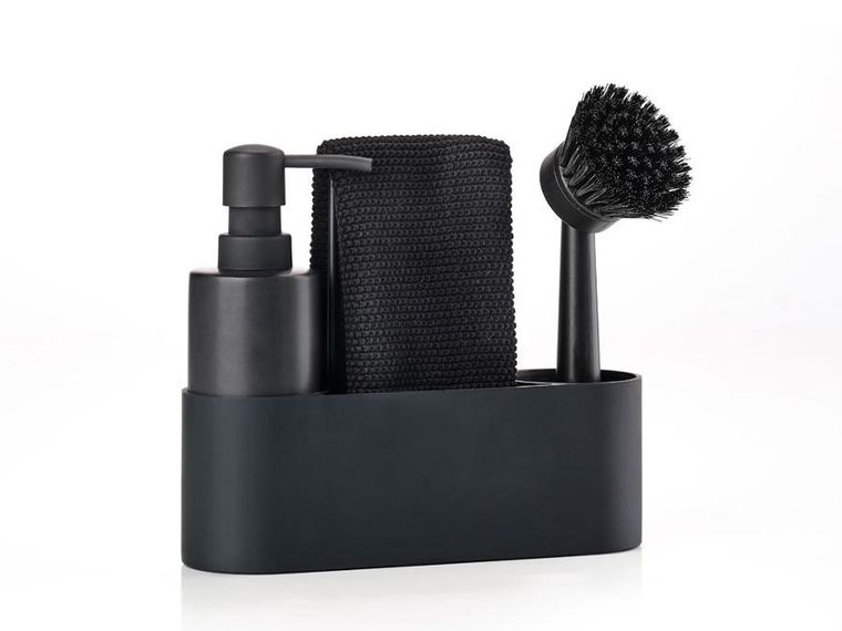 Zone Denmark, organizer do zlewu, Singles czarny, 4 elementy