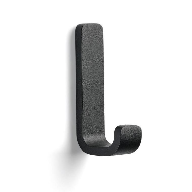 Zone Denmark, Rim, wieszak ścienny pojedynczy, black, 8,5 cm