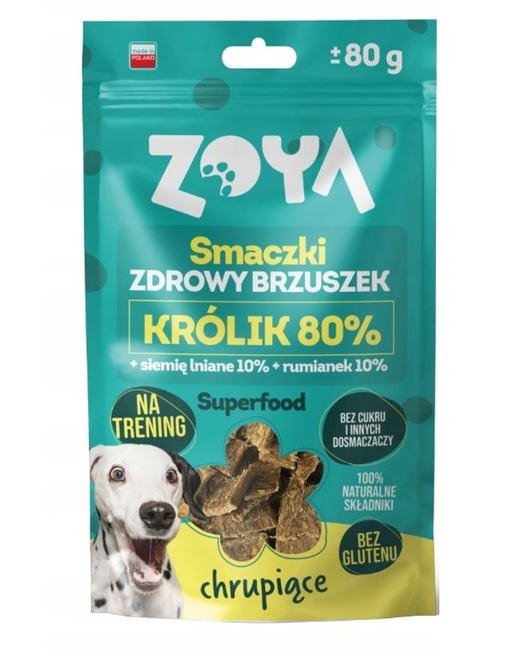Zoya, Smaczki, Zdrowy brzuszek, Przysmak dla psów, 80g