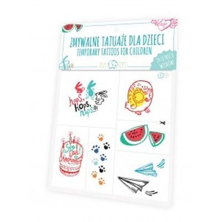 Zuzu Toys, Letnie wzory, zmywalne tatuaże dla dzieci