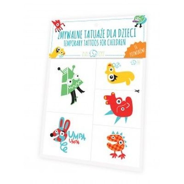 Zuzu Toys, Potwory, zmywalne tatuaże dla dzieci