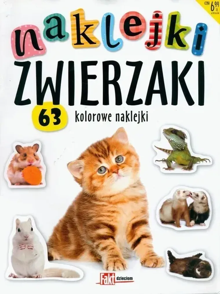 Zwierzaki. 63 kolorowe naklejki