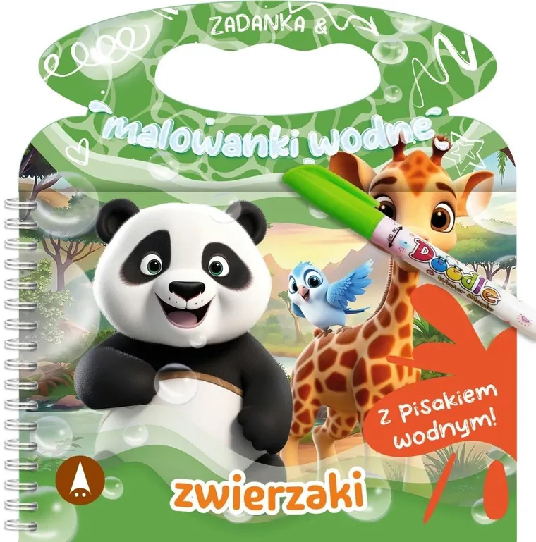 Zwierzaki. Zadanka & malowanki wodne