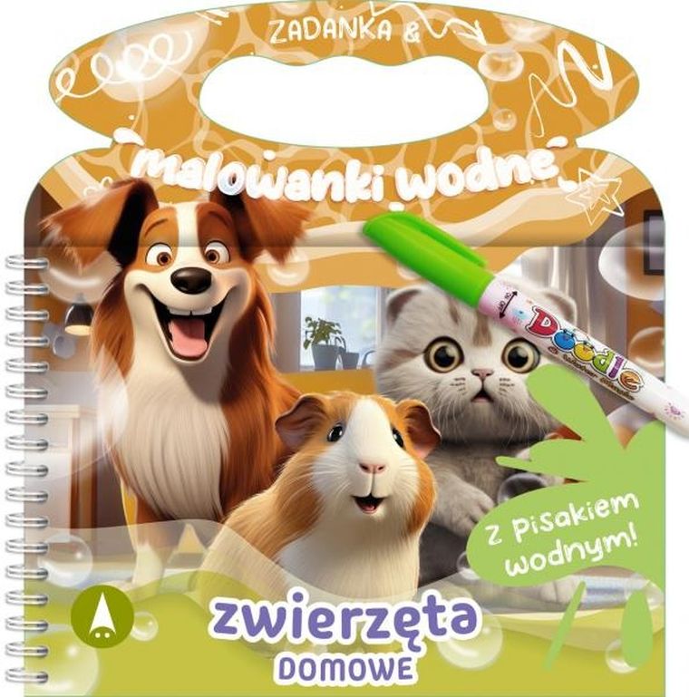 Zwierzęta domowe. Zadanka & malowanki wodne