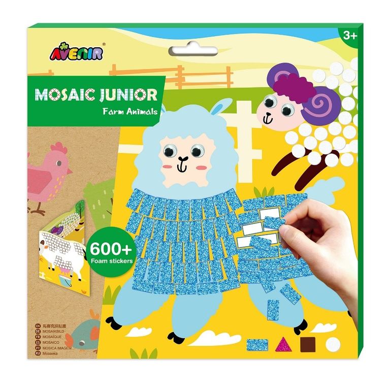 Zwierzęta hodowlane, mozaika, zestaw kreatywny