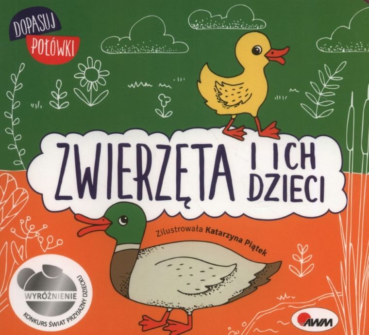 Zwierzęta i ich dzieci. Dopasuj połówki