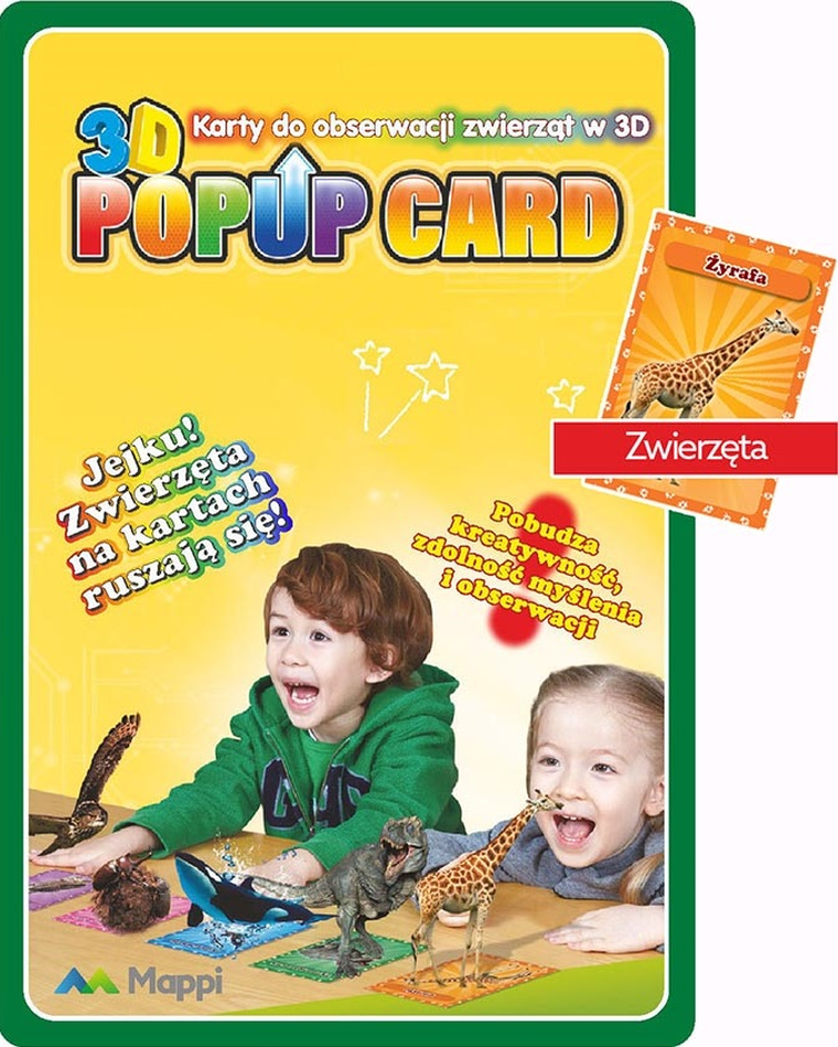 Zwierzęta. Karty do obserwacji zwierząt w 3D
