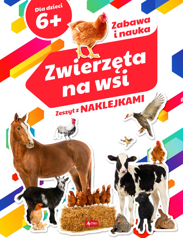 Zwierzęta na wsi. Zeszyt z naklejkami