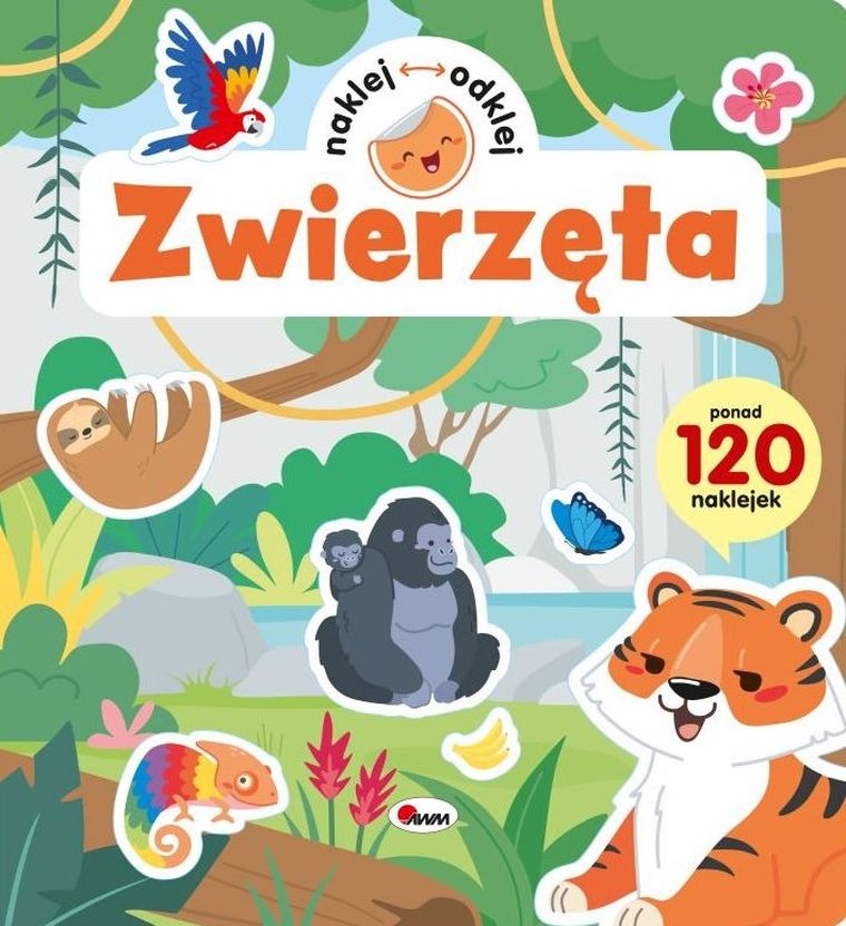 Zwierzęta. Naklej odklej