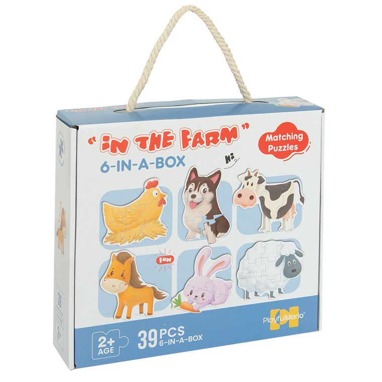 Zwierzęta, puzzle 6w1