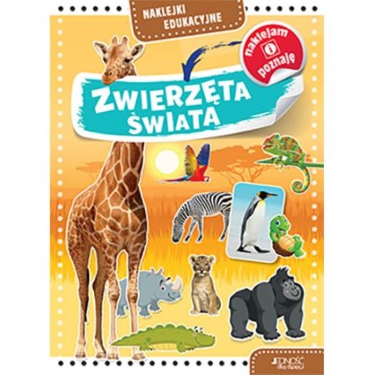 Zwierzęta świata. Naklejki edukacyjne