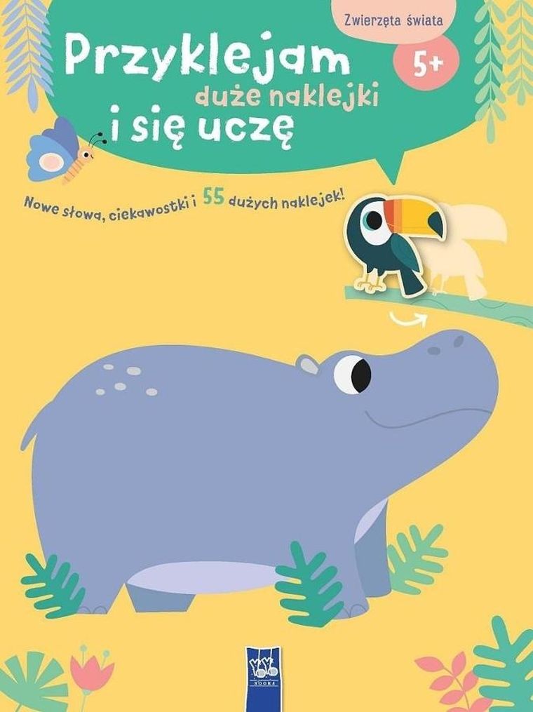 Zwierzęta świata. Przyklejam duże naklejki i się uczę