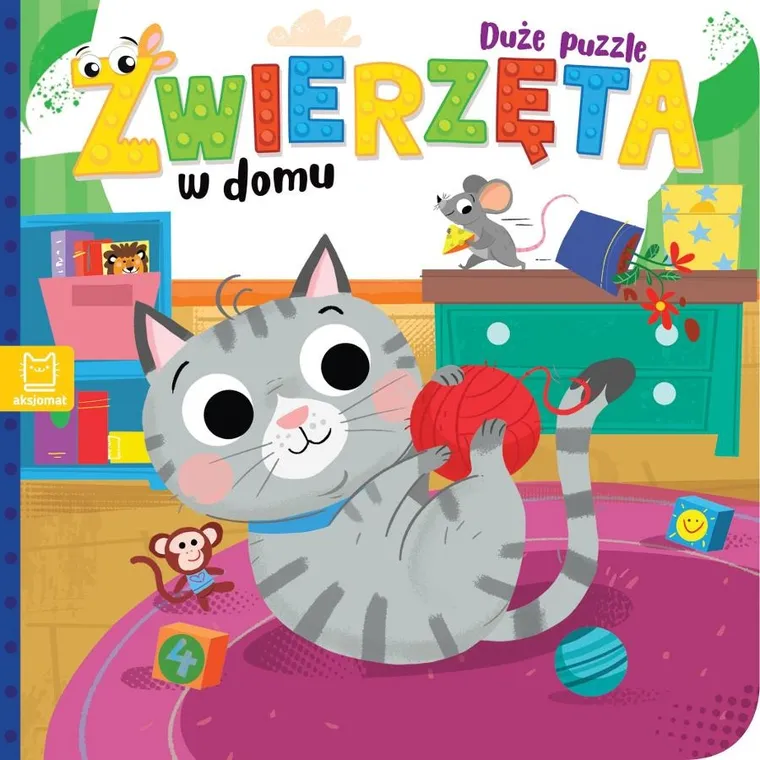 Zwierzęta w domu. Duże puzzle