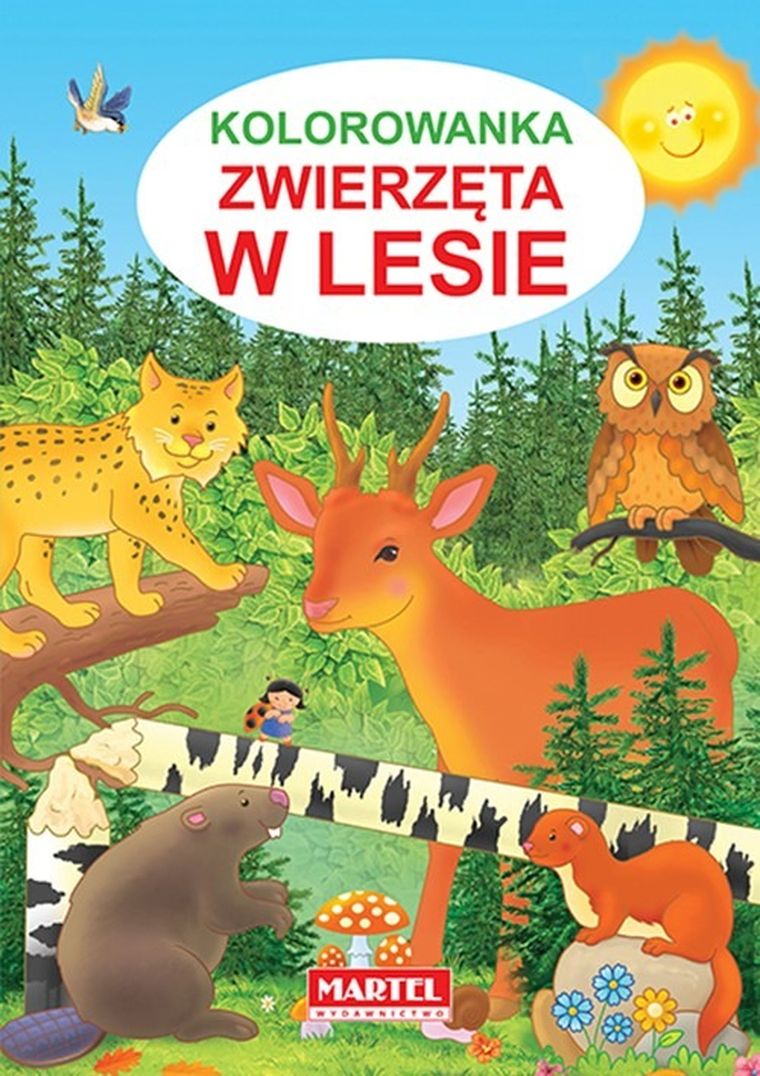 Zwierzęta w lesie. Kolorowanka