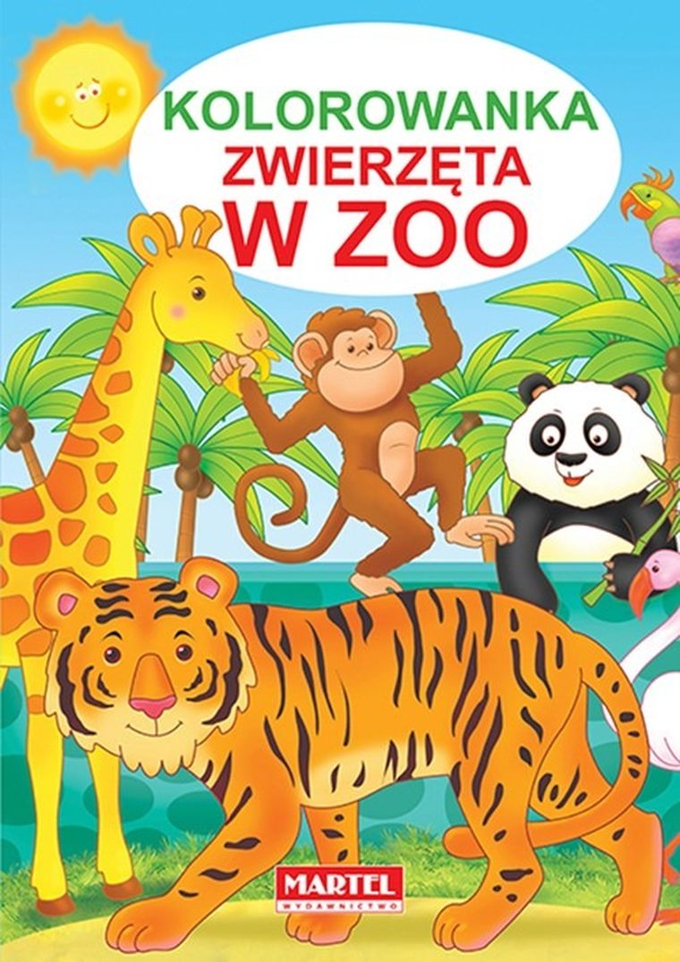 Zwierzęta w zoo. Kolorowanka
