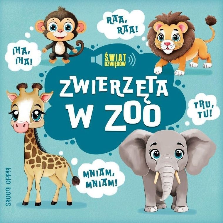 Zwierzęta w zoo. Książeczka kartonowa