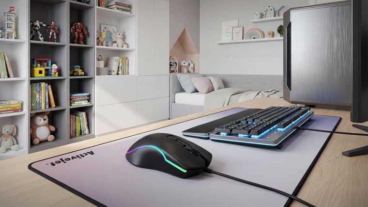 Activejet, podgrzewana mysz przewodowa, USB AMY-W390, 30°C / 35°C / 40°C