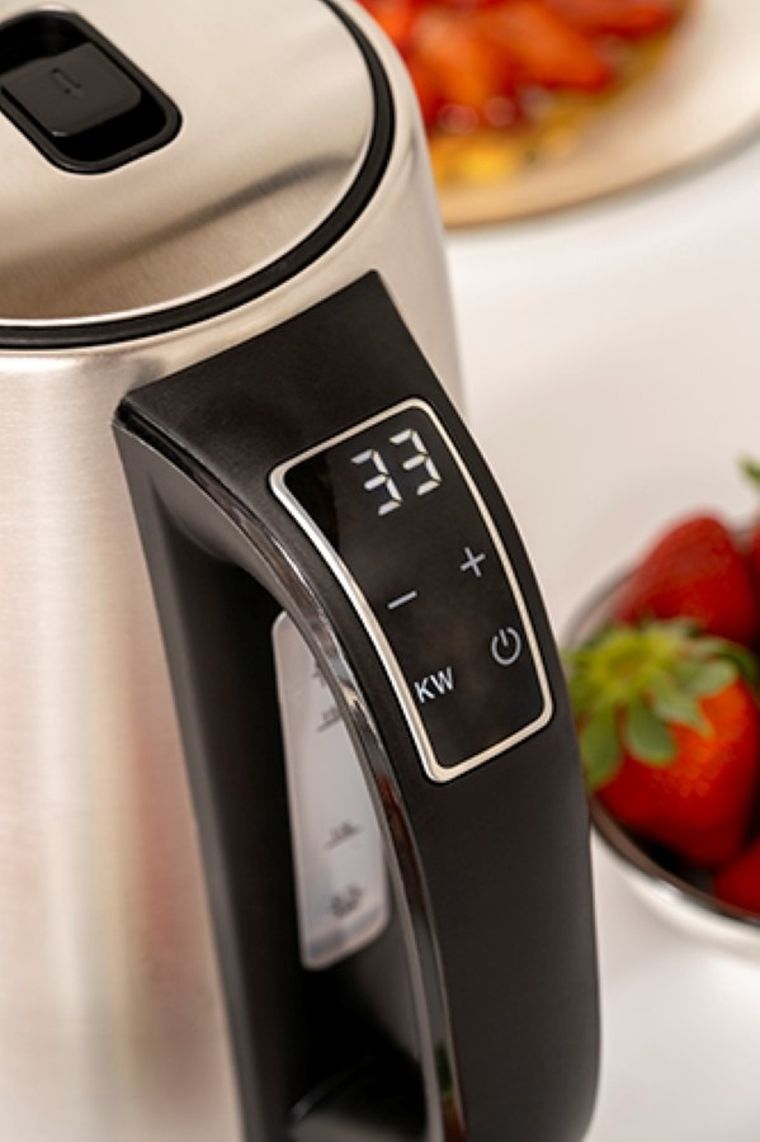 Adler, czajnik stalowy, LCD, regulacja temperatury, 1,7l, AD 1340