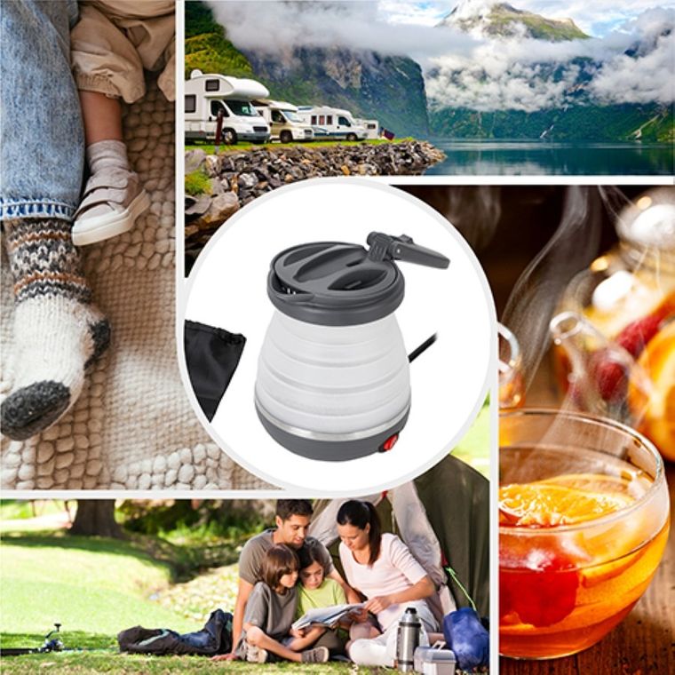 Adler, czajnik turystyczny, silikonowy, 0,6 l