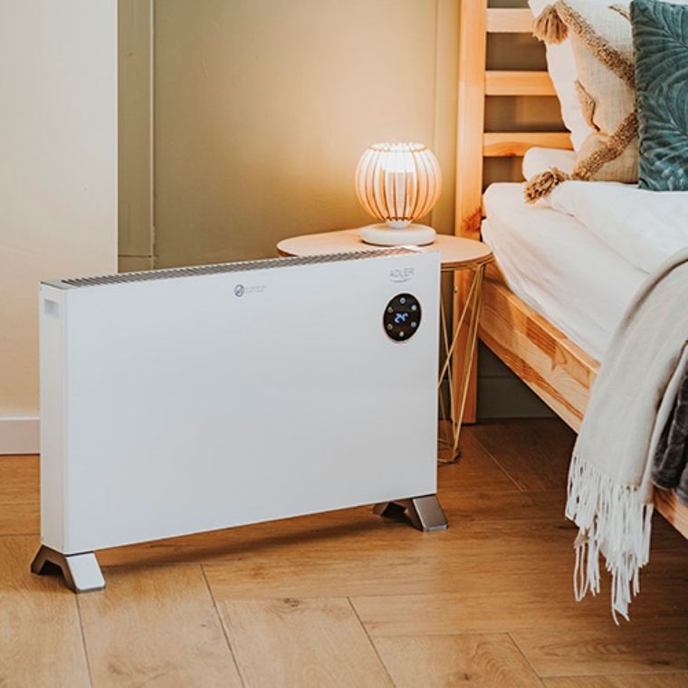 Adler, grzejnik konwektorowy LCD z pilotem
