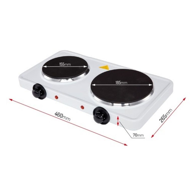 Adler, kuchenka elektryczna dwupalnikowa