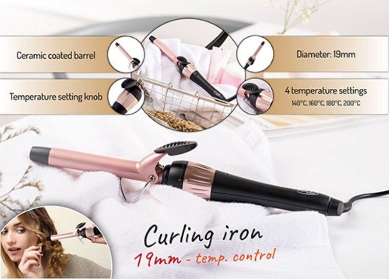 Adler, lokówka z regulacją temperatury, 19 mm