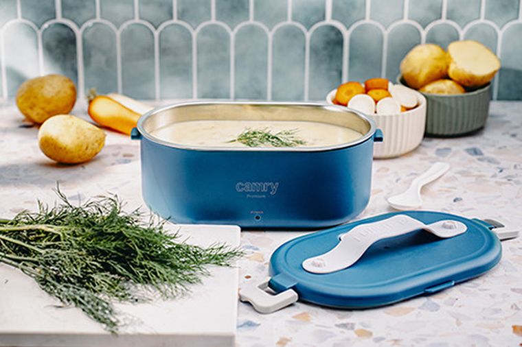 Adler, metalowy pojemnik na żywność, podgrzewany