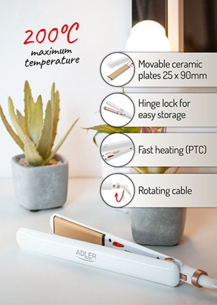 Adler, prostownica ceramiczna