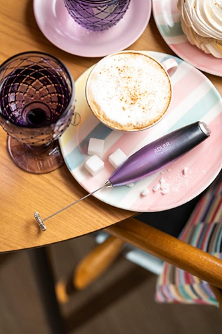 Adler, spieniacz do mleka ze stojakiem