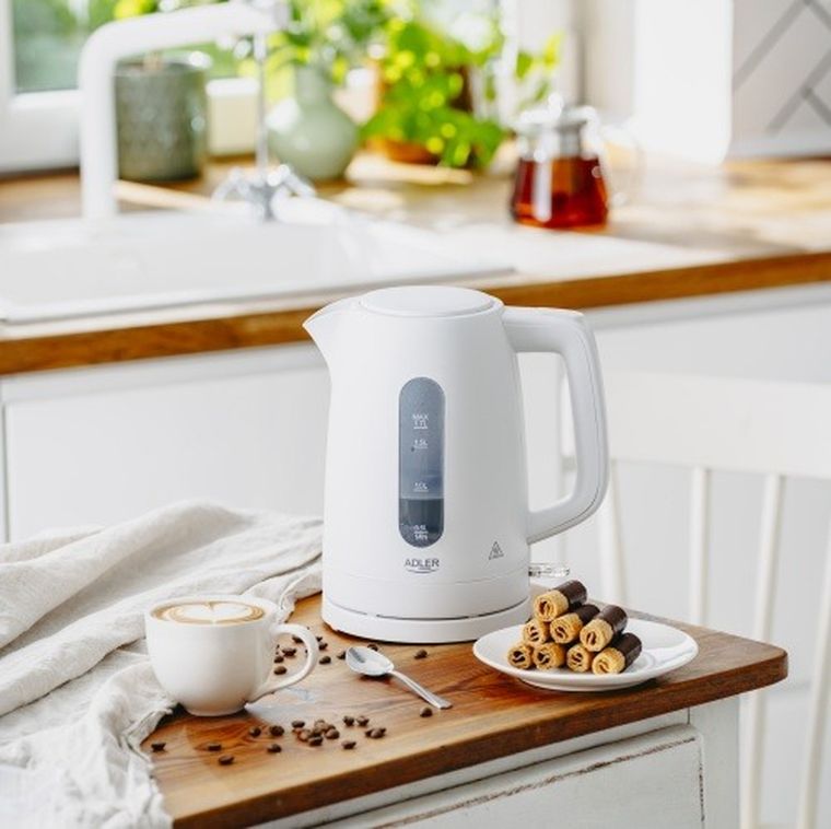 Adler, Strix, czajnik elektryczny, biały, 1,7l