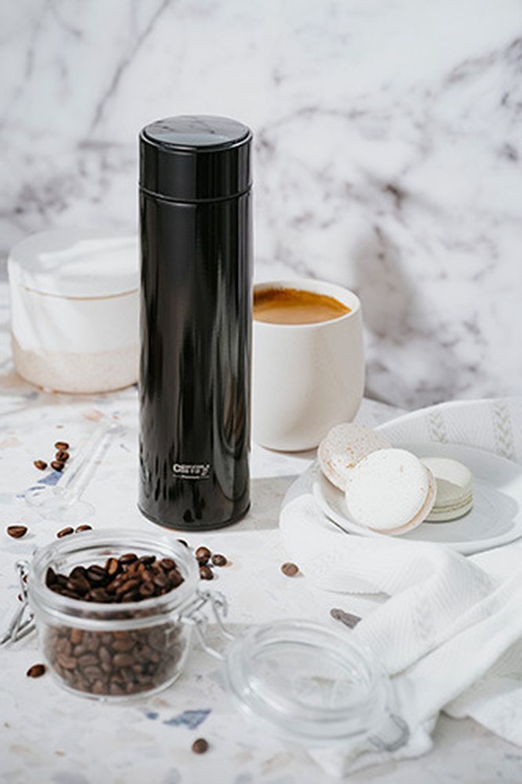 Adler, termos LED, czarny, 473 ml