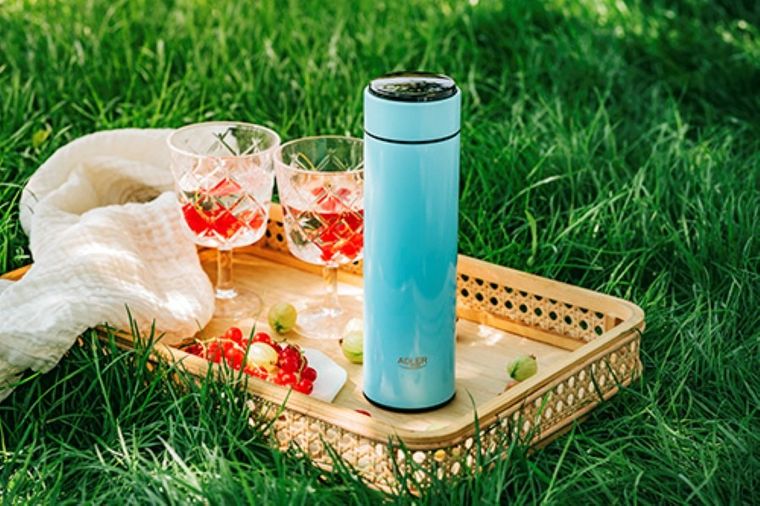 Adler, termos z wyświetlaczem LED, niebieski, AD 4506bl