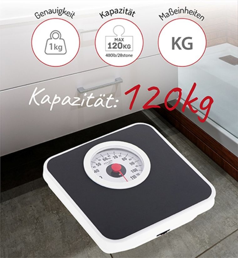 Adler, waga łazienkowa, mechaniczna