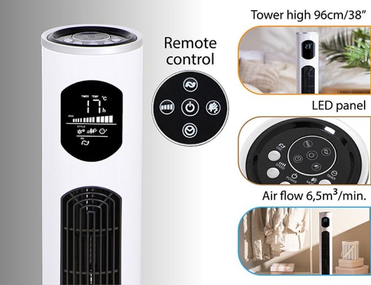 Adler, wentylator kolumnowy, 96 cm