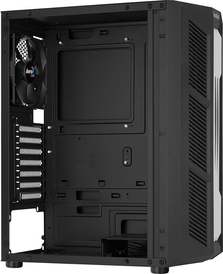 Aerocool, PGS Prime-G-BK-v1, obudowa komputerowa, RB, czarna