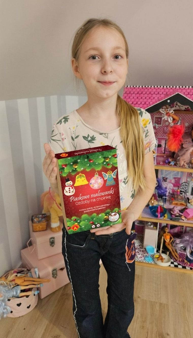 Alexander, Piaskowe Malowanki, Ozdoby na Choinkę: Bałwanek, zestaw kreatywny