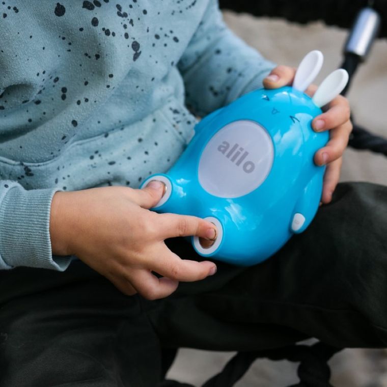 Alilo, Króliczek Happy Bunny, zabawka interaktywna, niebieska