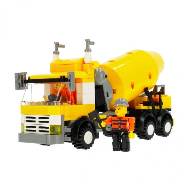 Alleblox, betoniarka, klocki konstrukcyjne, 216 elementów