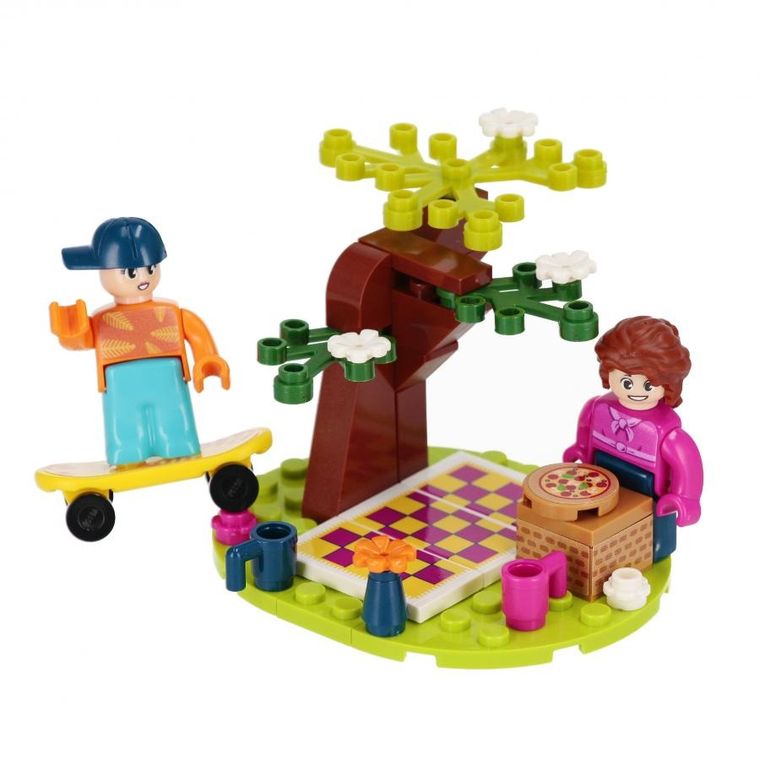 Alleblox, Girl, Piknik, klocki konstrukcyjne, 45 elementów
