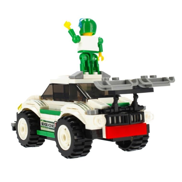 Alleblox, samochód wyścigowy, klocki konstrukcyjne, 173 elementów elementów