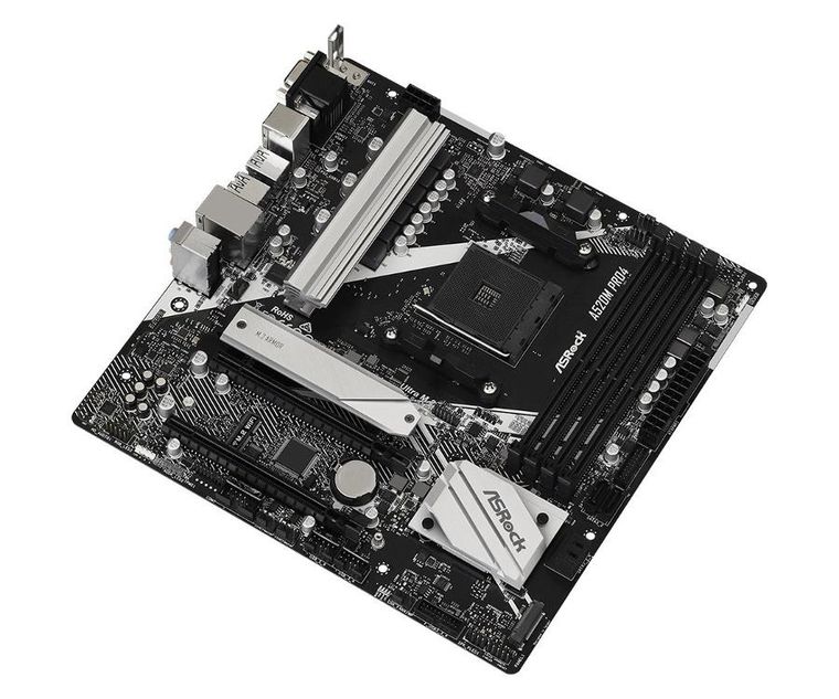 Asrock, płyta główna, A520M Pro4 AM4 4DDR4 HDMI/DP/VGA M.2 mATX