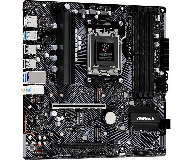 Asrock, płyta główna, B650M PG LIGHTNING AM5 4DDR5 HDMI/DP mATX