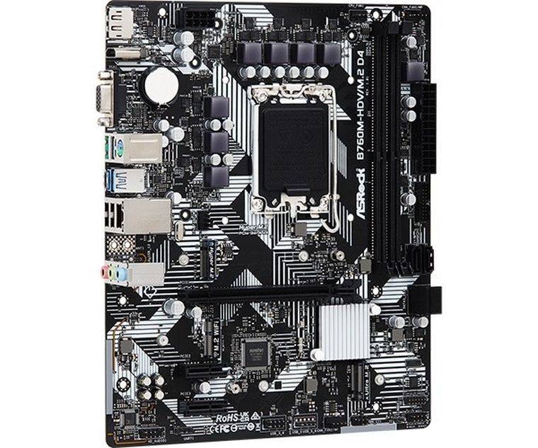 ASRock, płyta główna, B760M-HDV/M.2 D4 s1700 2DDR4 DP/HDMI mATX
