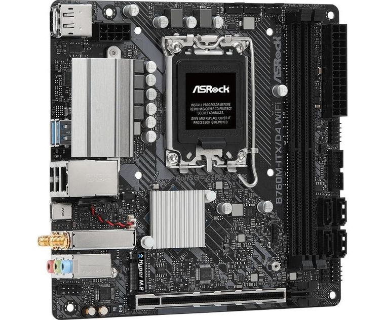ASRock, płyta główna, B760M-ITX D4 WIFI s1700 2DDR4 mITX M.2 USB-C