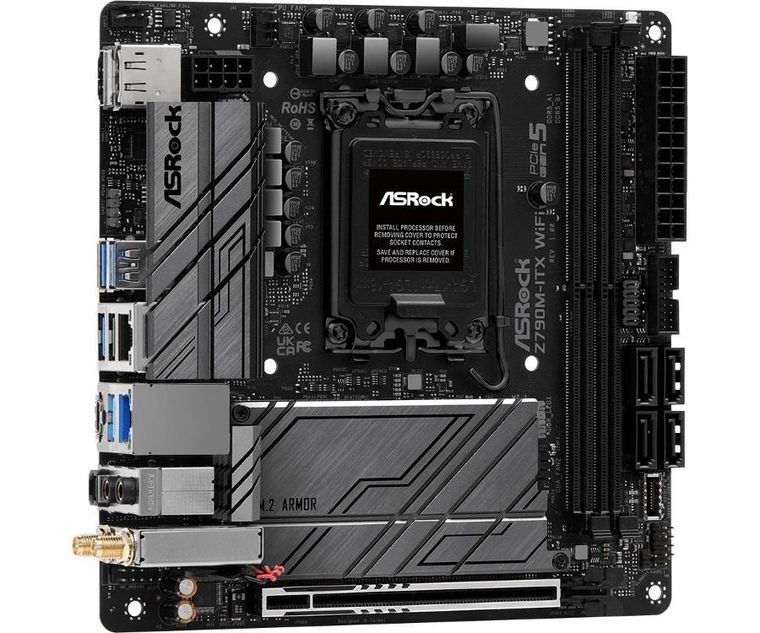ASRock, płyta główna, Z790M-ITX WIFI S1700 2DDR5 HDMI M.2 mITX